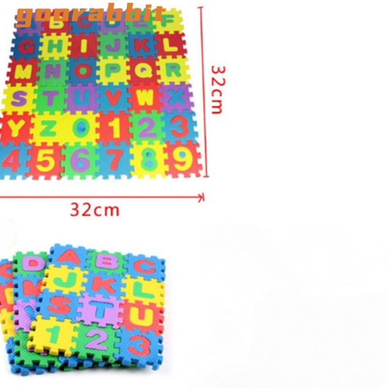 Thảm Xếp Hình 36 Chữ Cái Và Số Giáo Dục Cho Bé