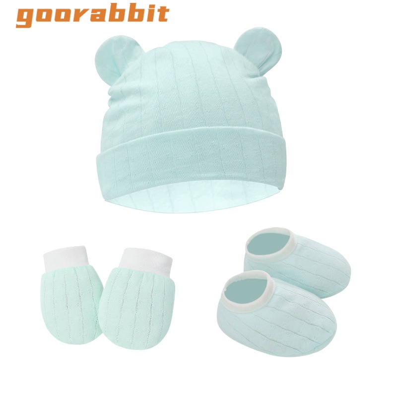 Bộ Trang Phục 3 Món Gồm Áo + Găng Tay + Mũ + Găng Tay + Giày Cho Bé Sơ Sinh