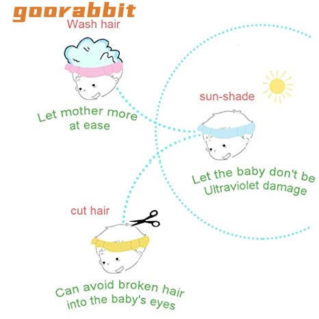 Goorabbit Mũ Tắm Bảo Vệ Tai Chống Nắng Cho Bé Sơ Sinh