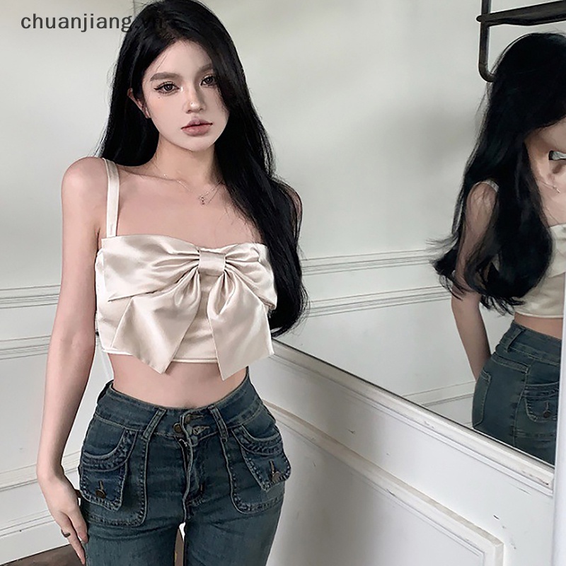 Áo Hai Dây Mùa Hè Màu Trơn Hở Lưng Gợi Cảm Cho Nữ