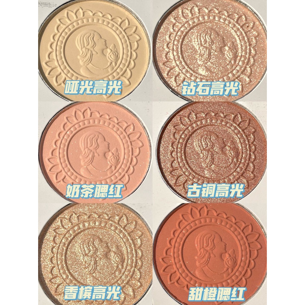 Bảng phấn mắt FrankColor 26 ô tông cam đất trầm có kèm 1 cọ ~jingjie.vn~