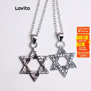 Dây chuyền Lovito kim loại màu trơn phong cách thường ngày cho nữ L60AD179 (Kiểu 1/Bạc)