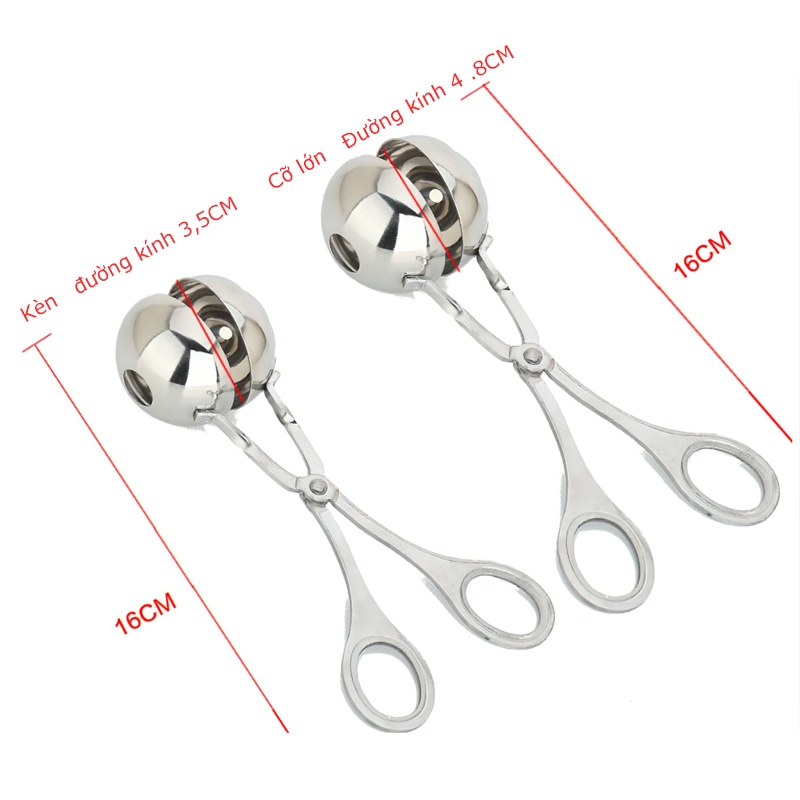 Dụng Cụ Làm Thịt Viên Bằng Thép Không Gỉ Làm Gạo Thịt Cá Tự Làm Kẹp Thịt Viên Nhồi Bông, Khuôn Thịt Viên-MCKES
