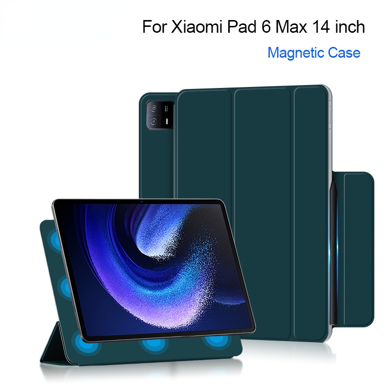 Đối với máy tính bảng xiaomi pad 6 max 14 inch 2023 vỏ thông minh gấp từ tính cho máy tính bảng mi pad 6 max 14 "với tính năng tự động đánh thức