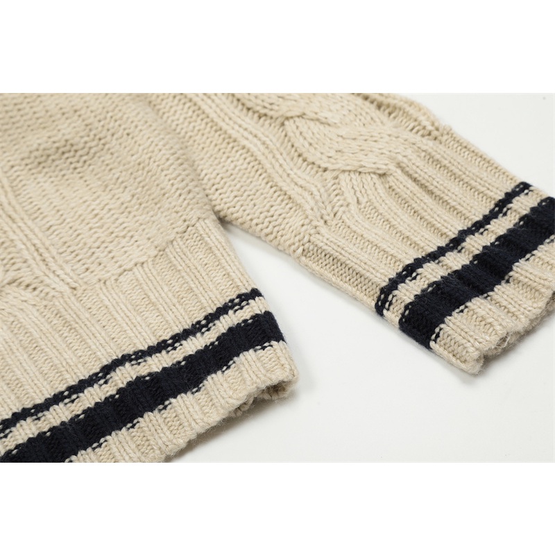 Áo cardigan Dệt Kim Tay Dài In Hình Mặt Cười chessboard Mặt Cười Thời Trang Đường Phố unisex