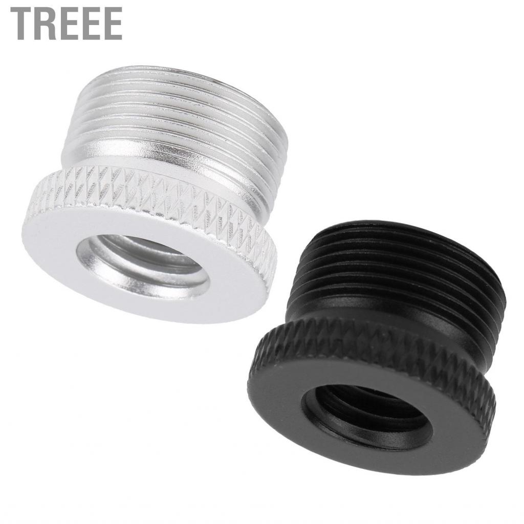 Treee Microphone Screw Adapter 3/8 inch Female to 5/8 Male Thread for Stand Mount