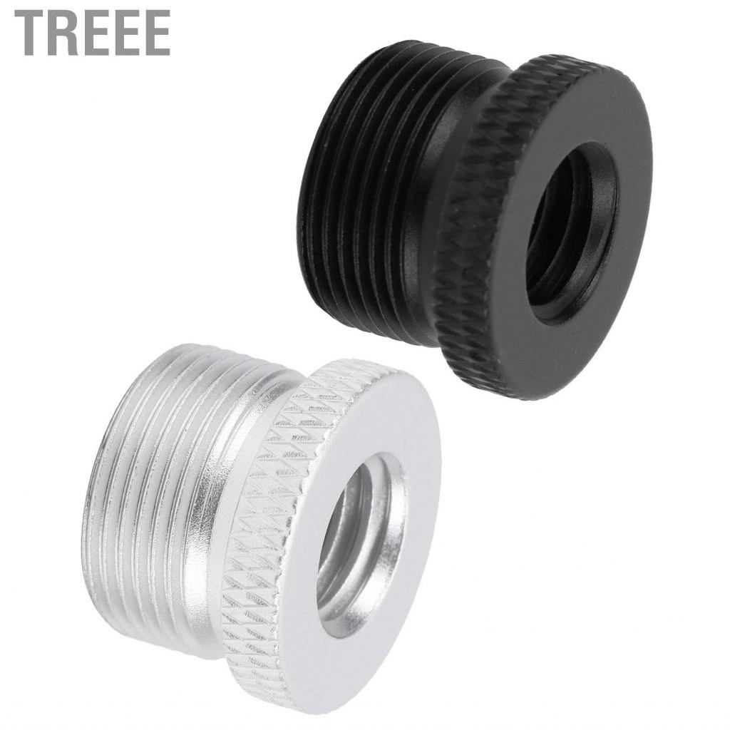 Treee Microphone Screw Adapter 3/8 inch Female to 5/8 Male Thread for Stand Mount