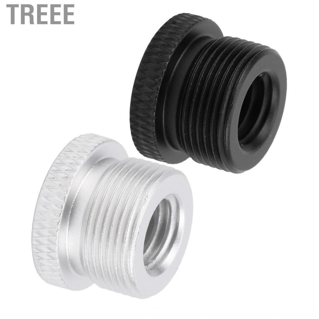 Treee Microphone Screw Adapter 3/8 inch Female to 5/8 Male Thread for Stand Mount