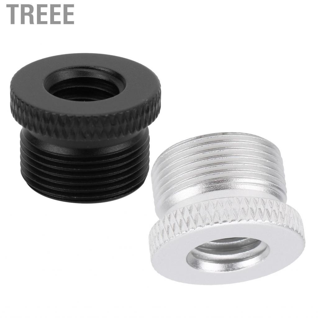 Treee Microphone Screw Adapter 3/8 inch Female to 5/8 Male Thread for Stand Mount