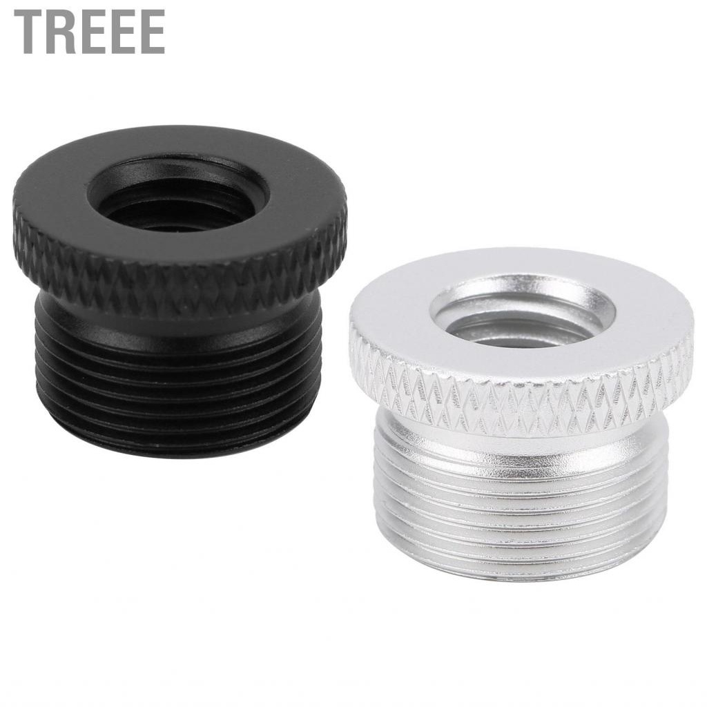 Treee Microphone Screw Adapter 3/8 inch Female to 5/8 Male Thread for Stand Mount