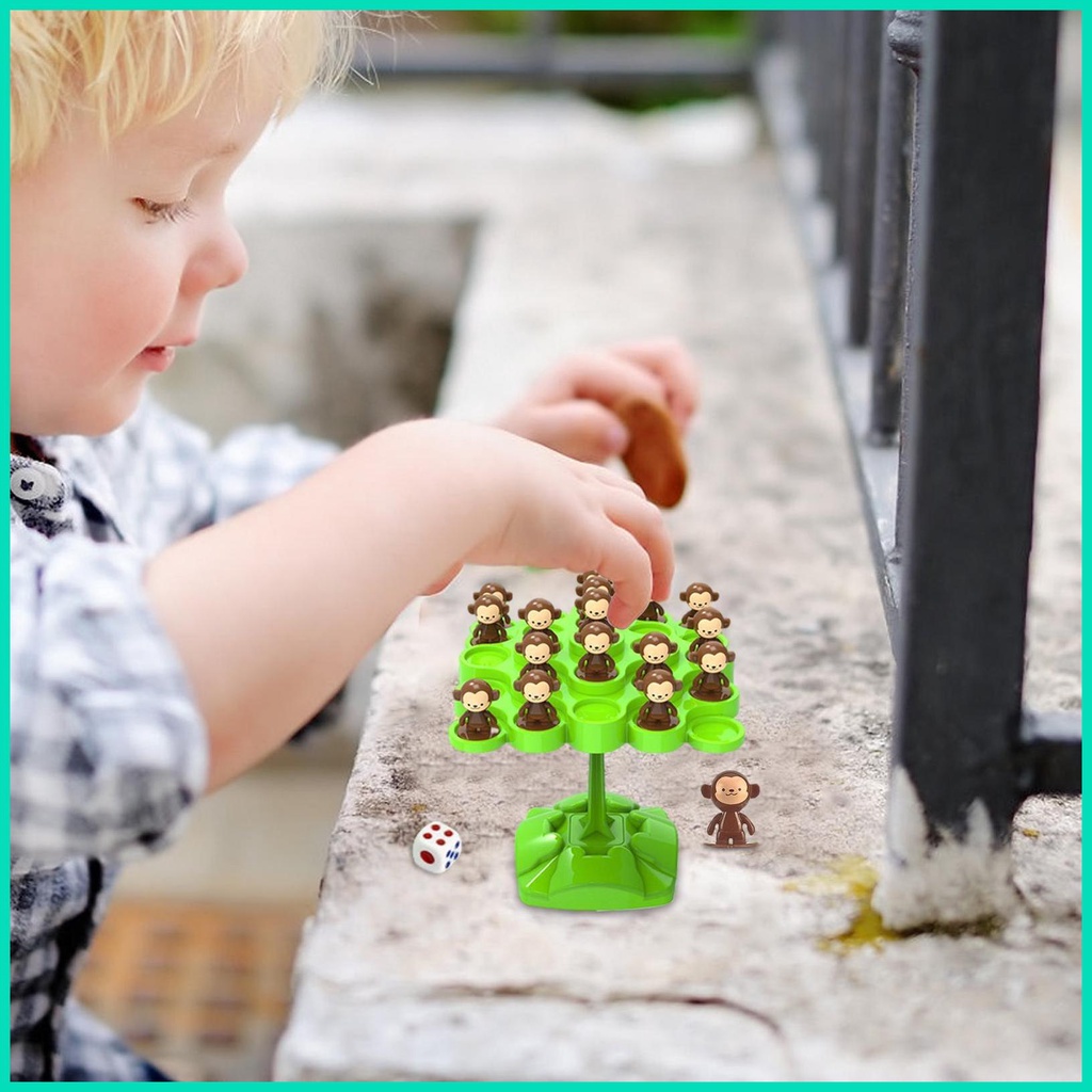 Bộ Đồ Chơi Cân Bằng Hình Khỉ Cây Giúp Giáo Dục Sớm Cho Bé