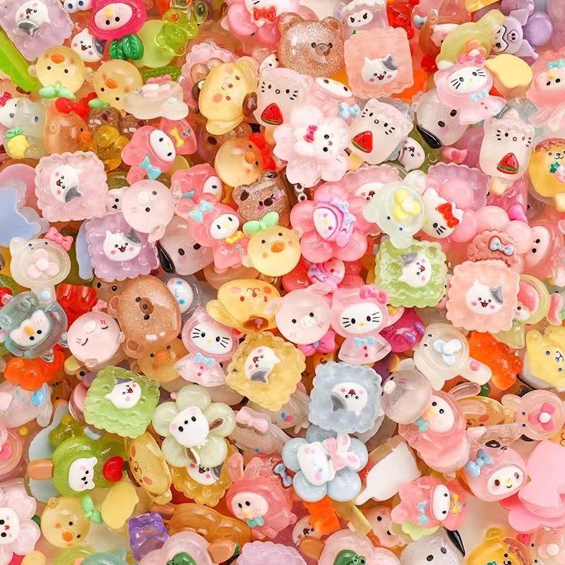 Hoạt Hình Ốp Điện Thoại Ba Chiều Màu Ngẫu Nhiên Hình Gấu / Thỏ / Vịt / Xanh Dương Dễ Thương diy