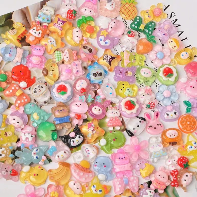 Hoạt Hình Ốp Điện Thoại Ba Chiều Màu Ngẫu Nhiên Hình Gấu / Thỏ / Vịt / Xanh Dương Dễ Thương diy