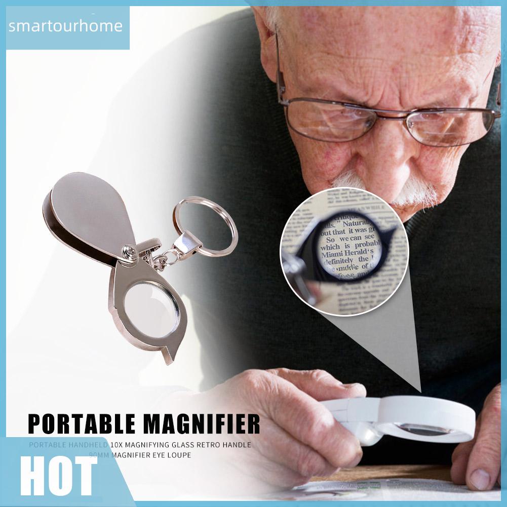 Móc Khóa Kính Lúp Phóng Đại 15 Lần