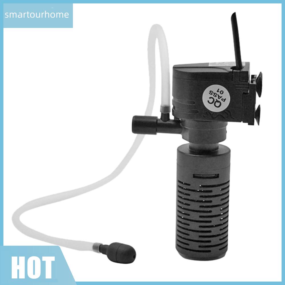 Máy Bơm Oxy Bằng Nhựa 3 Trong 1 Màu Đen Đa Năng 3w Dành Cho Bể Cá