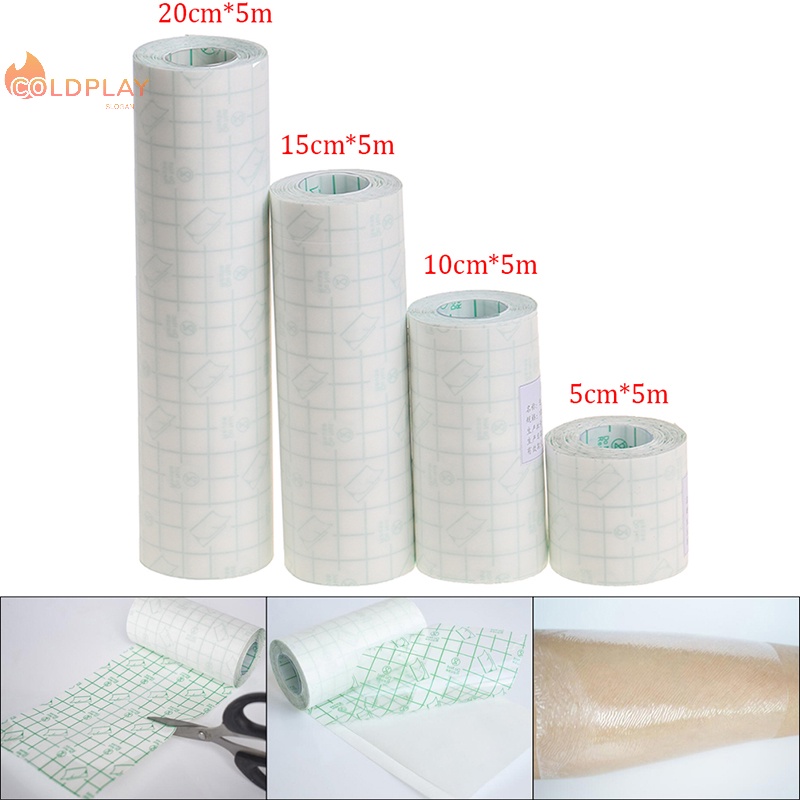 1 cuộn PU tắm không thấm nước dính vết thương Băng Băng cố định y tế băng mới