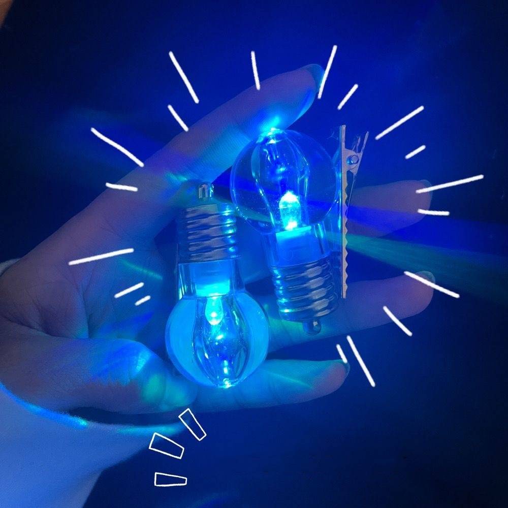 Kẹp Tóc Hình Bóng Đèn Phát Sáng Vui Nhộn Cho Nữ