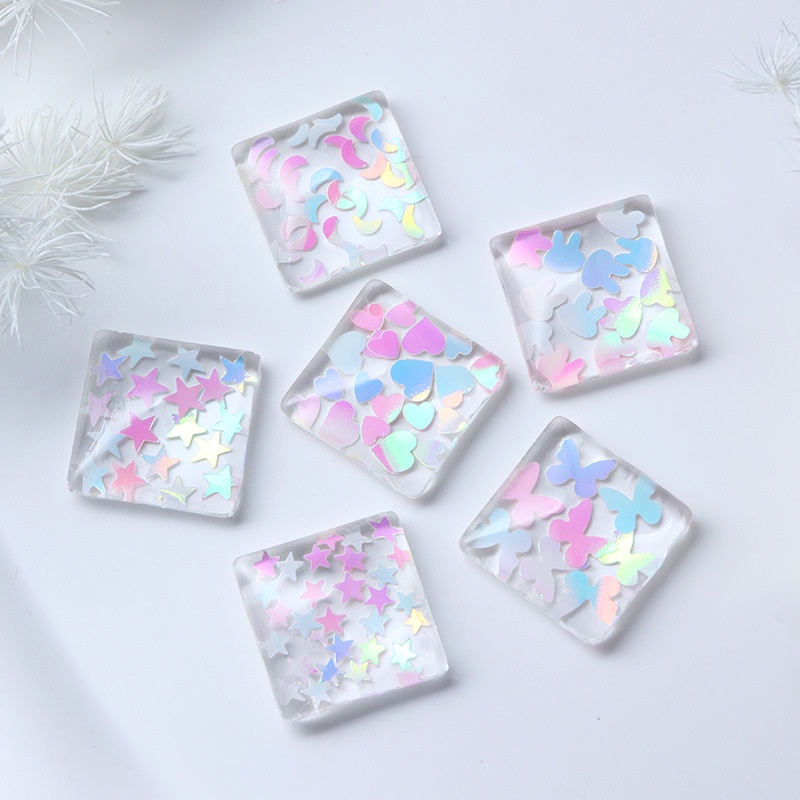 Khay Hoạt Hình Bướm & Thỏ Đủ Màu Pastel Trang Trí Móng Tay