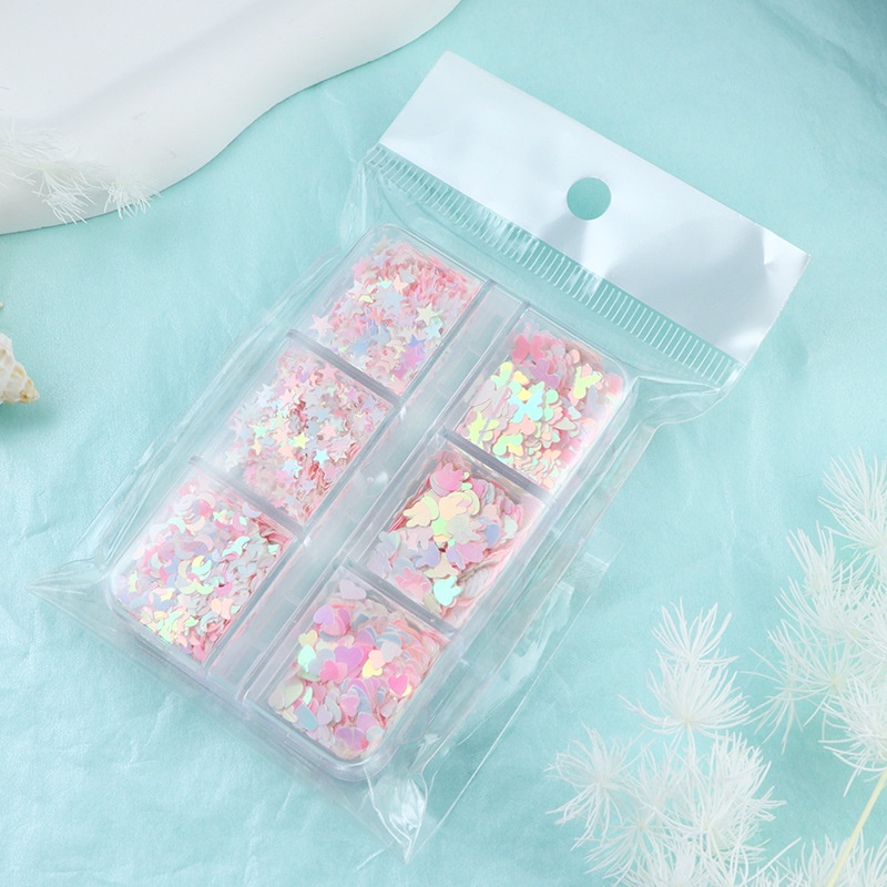 Khay Hoạt Hình Bướm & Thỏ Đủ Màu Pastel Trang Trí Móng Tay