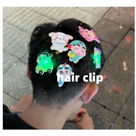 Ere1 Kẹp Tóc Đèn shin-chan Phát Sáng Cá Tính Sáng Tạo