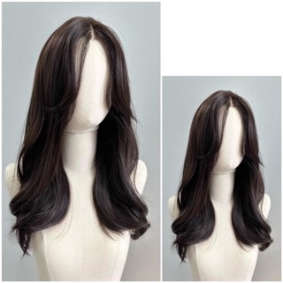 Siêu Da Đầu lưới chữ T Tóc Giả CC13 Xoăn Nhẹ Đuôi (kèm dưỡng + lược + lưới)