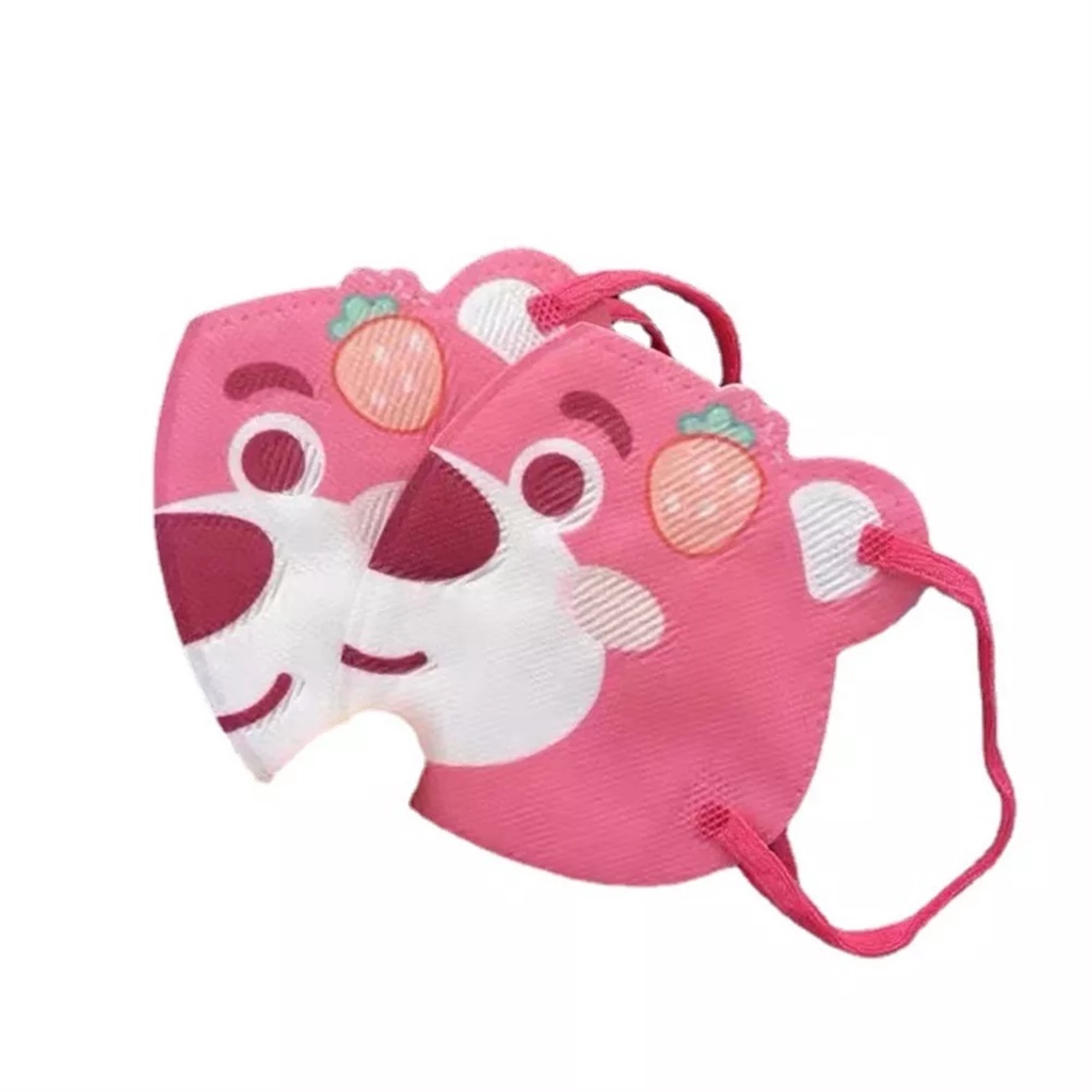 PVN60605 Khẩu Trang Gấu Dâu Losto Chiếc Siêu Dễ Thương Chống Nắng Cho Bé