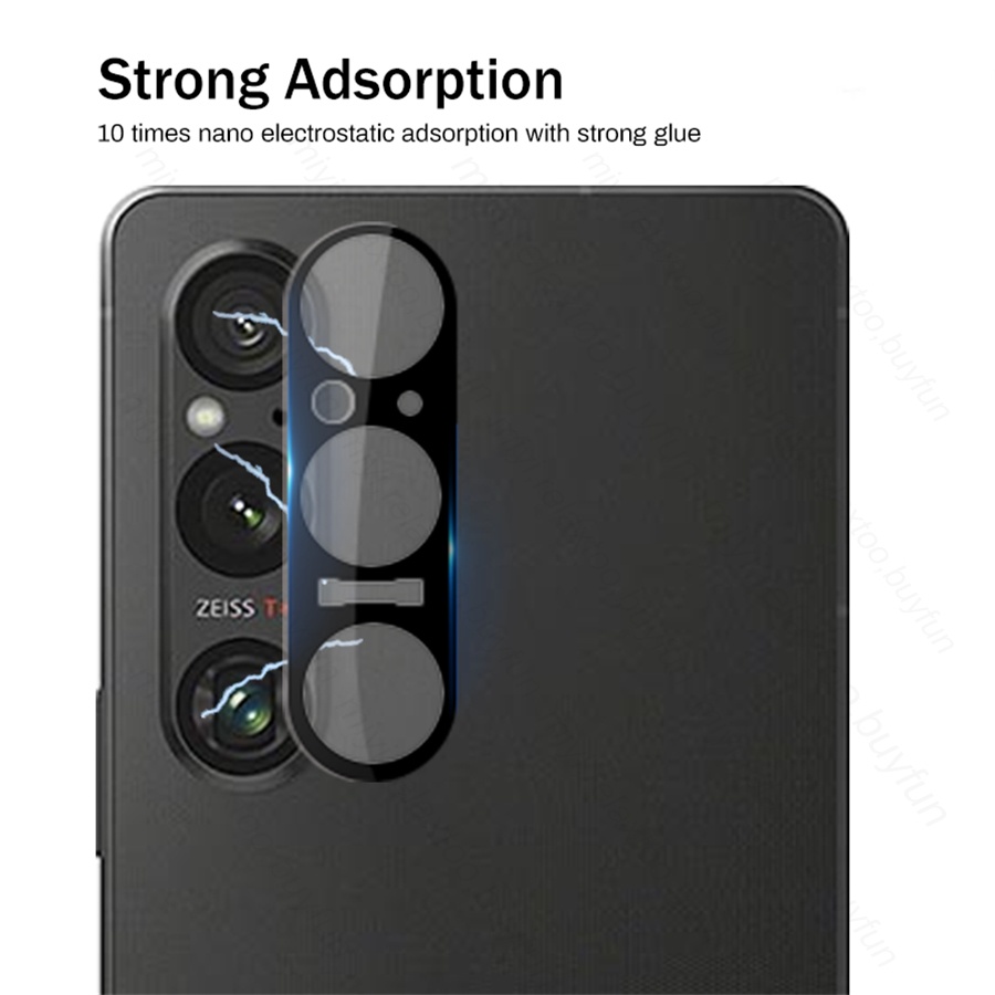 Set 1-3 Kính Cường Lực 3d Chống Dấu Vân Tay Bảo Vệ camera sony xperia 1 v