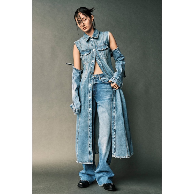 Váy jean dáng dài Zara authentic