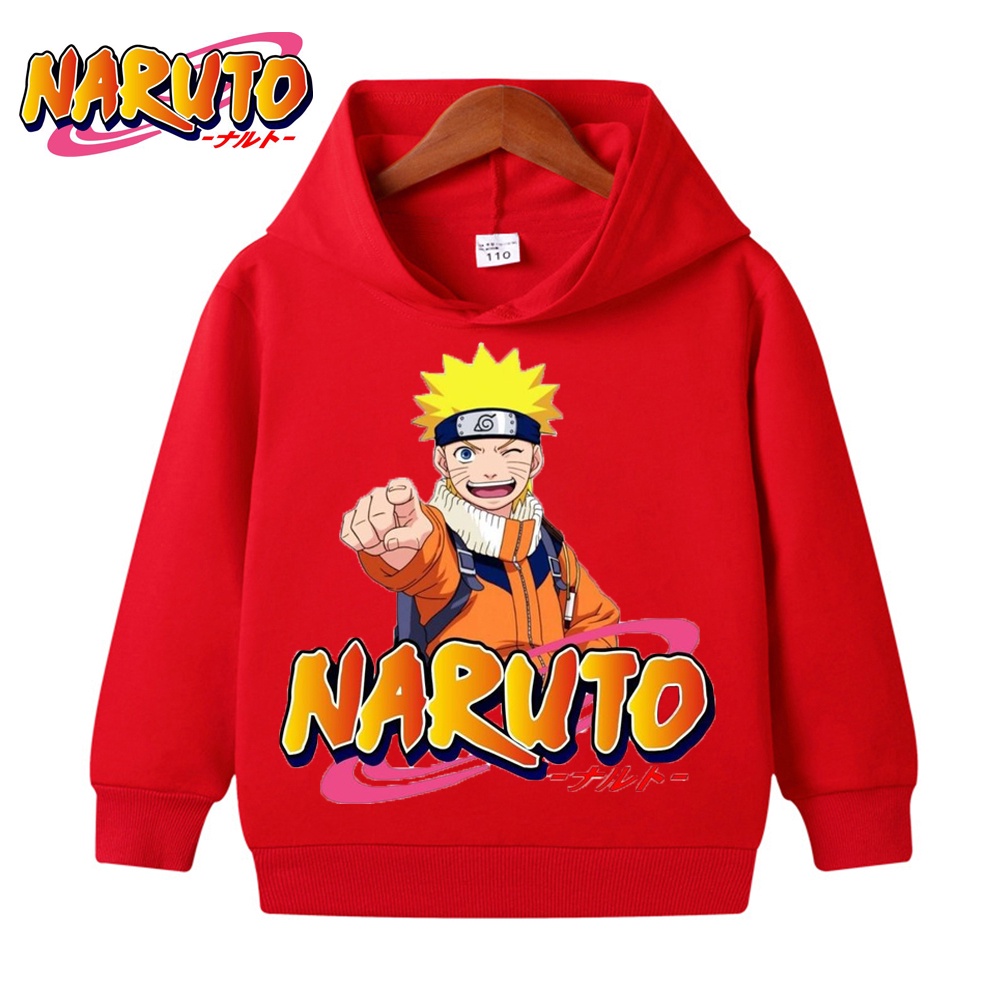 Naruto Áo hoodie In Hình uzumaki akatsuki Cho Bé 2-14 Tuổi
