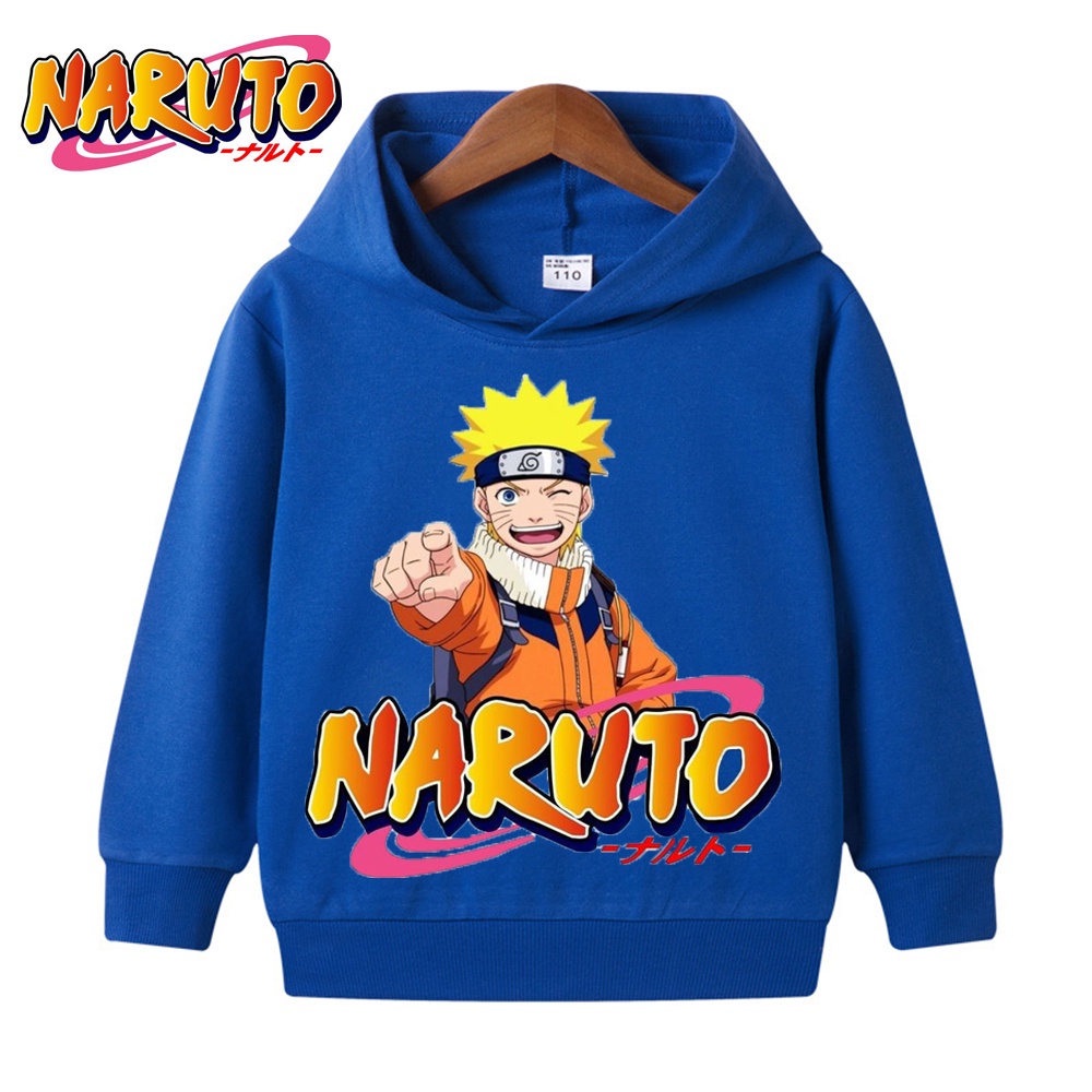 Naruto Áo hoodie In Hình uzumaki akatsuki Cho Bé 2-14 Tuổi