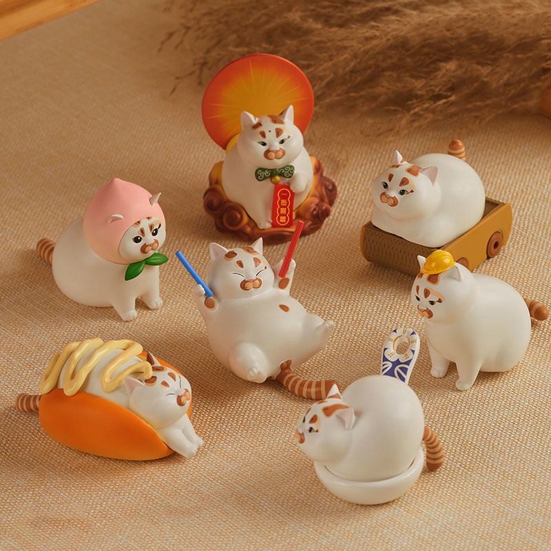 Lou xiao piggy series 2 Đồ Chơi Mô Hình Nhân Vật Hoạt Hình Bí Ẩn Dễ Thương