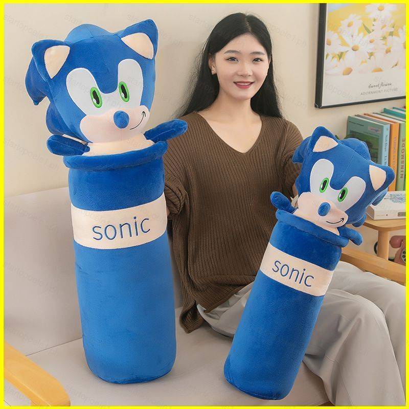 Thú Nhồi Bông Hình Nhím sonic 80cm Trang Trí Nhà Cửa