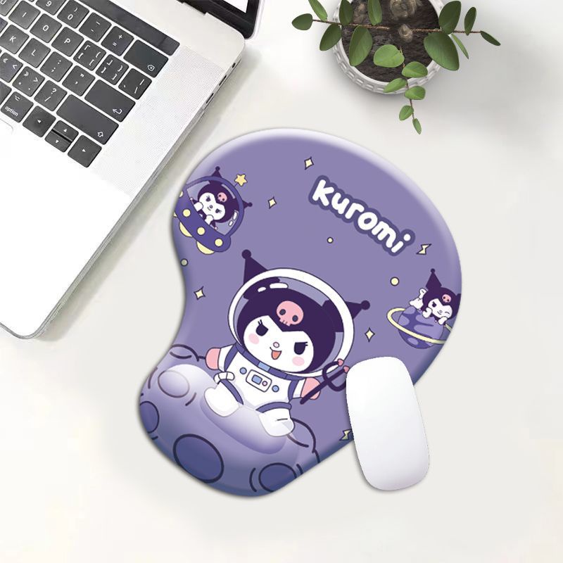 SANRIO Hoạt Hình Bộ Miếng Lót Chuột silicone Chống Trượt Hình kuromi melody Đáng Yêu