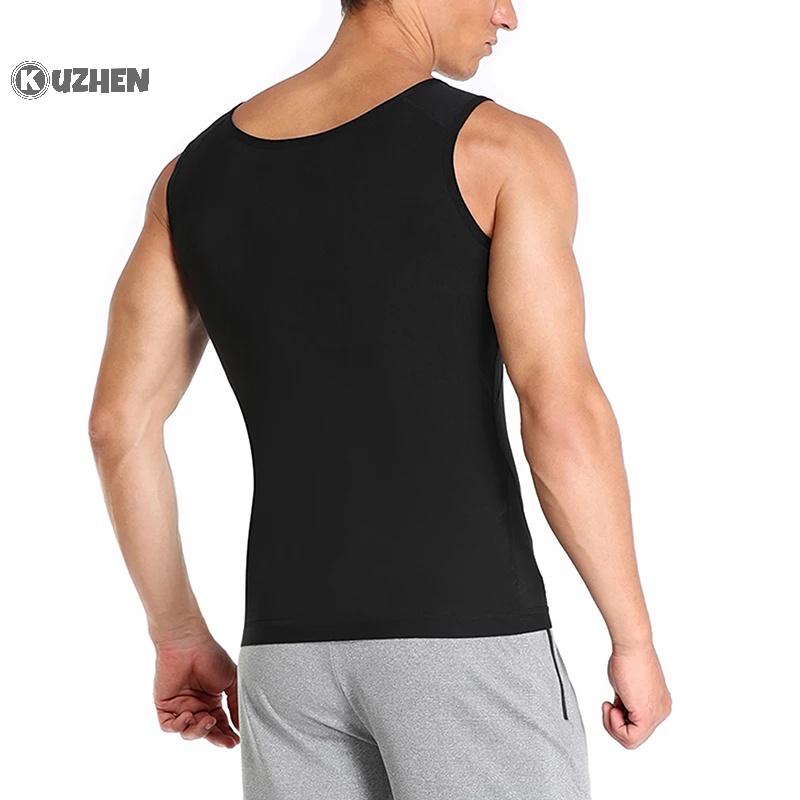 Kuzhen Mới Áo Sát Nách Tập yoga Đốt Cháy Mỡ Thừa Định Hình Cơ Thể Nóng Bỏng Cho Nam