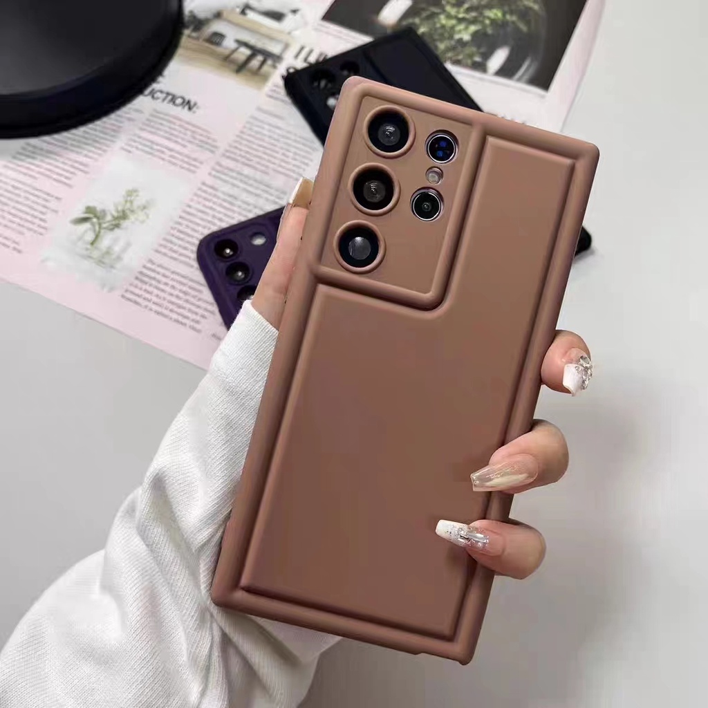 Ốp Điện Thoại Silicone Mềm Nhám Màu Trơn Đệm Khí Chống Sốc Cho Samsung Galaxy Note 10 20 Plus Ultra S10 S20 Plus Ultra FE