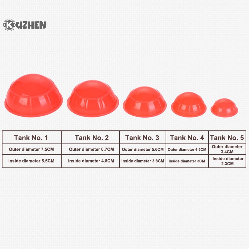 Set 12 Cốc Giác Hơi Mát Xa Chân Không Bằng silicone Chuyên Nghiệp