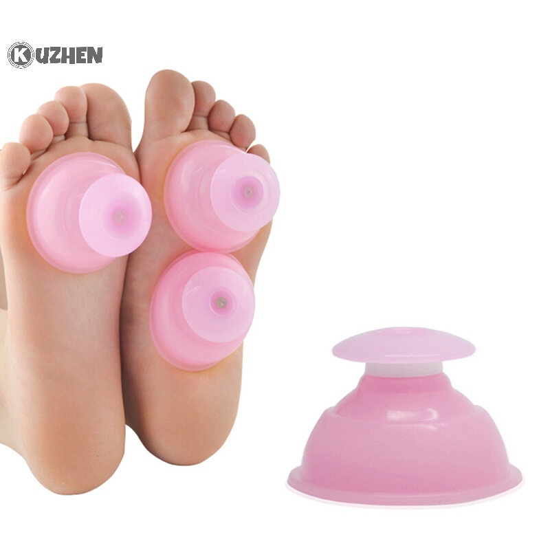Kuzhen 1 Bộ Cốc Giác Hơi Mát Xa Toàn Thân Bằng Silicon Chống cellulite Cho Gia Đình