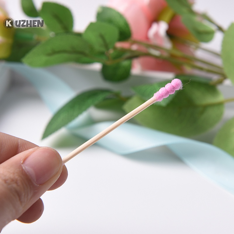 Túi 100 Tăm Bông cotton Hai Đầu Màu Sắc Ngọt Ngào