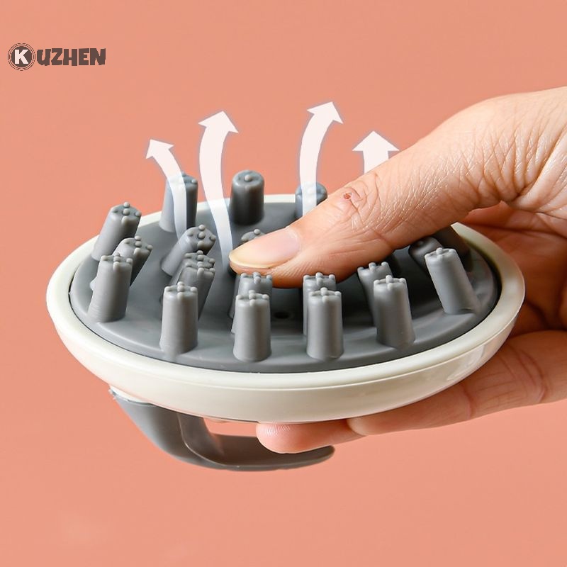 1 Bàn Chải silicone Gội Đầu Mát Xa Da Đầu