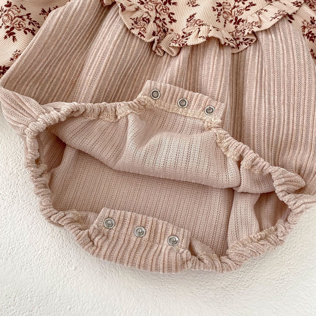 BODY HOA NÂU NHUNG MỀM CHO BÉ