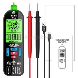 Bside a1x đồng hồ đo điện áp đa năng hiển thị màn hình kỹ thuật số sạc usb không tiếp xúc di động kiểm tra vôn kế