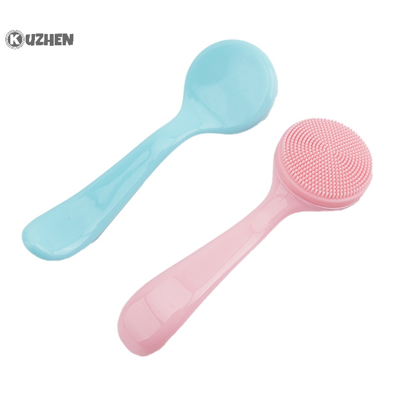 Kuzhen Bàn Chải silicone Rửa Mặt Mát Xa Loại Bỏ Mụn Đầu Đen
