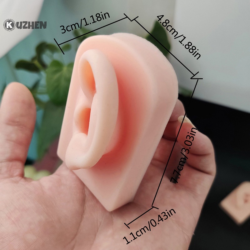 Mô Hình Trưng Bày Bông Tai Bằng silicone Chất Lượng Cao