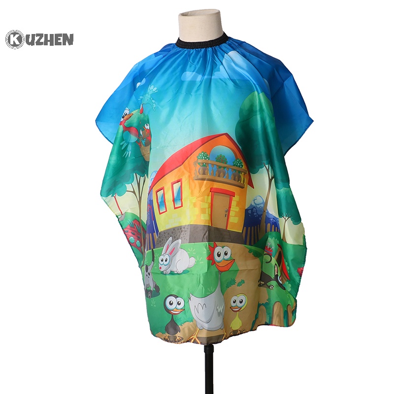 Kuzhen Áo Choàng Cắt Tóc Hoạt Hình Cho Bé