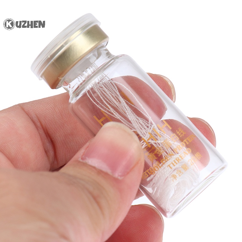 Kuzhen 20 Cuộn Chỉ Tinh Chất collagen Tơ Tằm Không Chứa fibroine Giúp Nâng Cơ Mặt Nóng