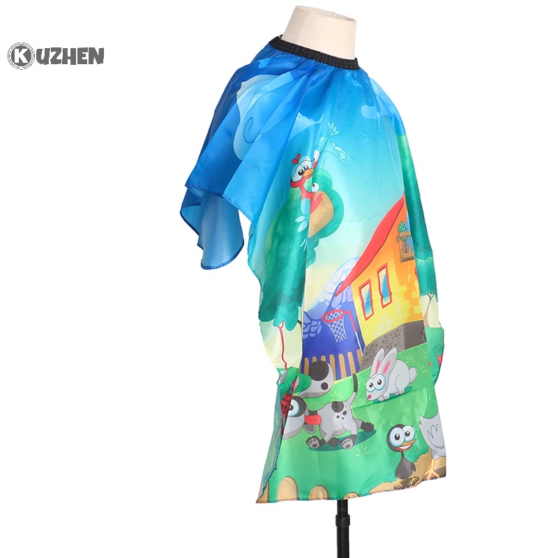 Kuzhen Áo Choàng Cắt Tóc Hoạt Hình Cho Bé