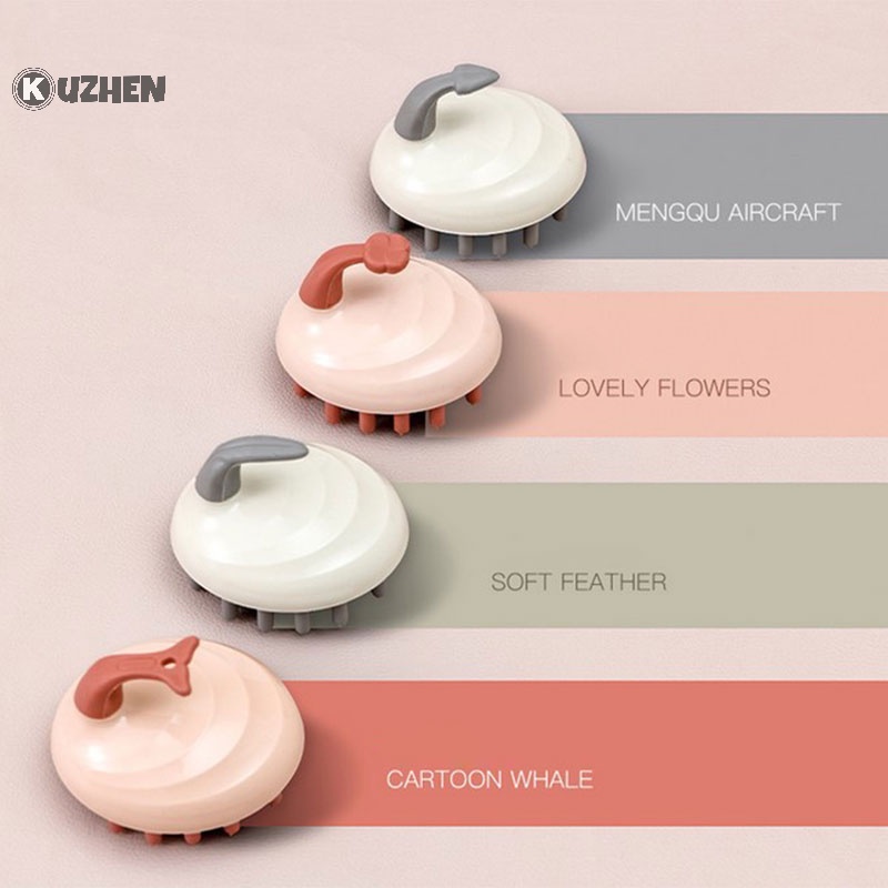 Kuzhen 1 Lược Gội Đầu Mát Xa Da Đầu Cầm Tay