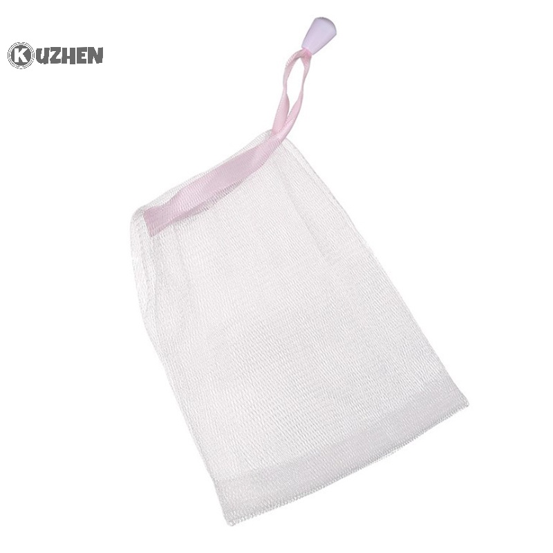 Kuzhen Túi Lưới Đựng Xà Phòng Tắm Tạo Bọt Làm Sạch Bán Chạy