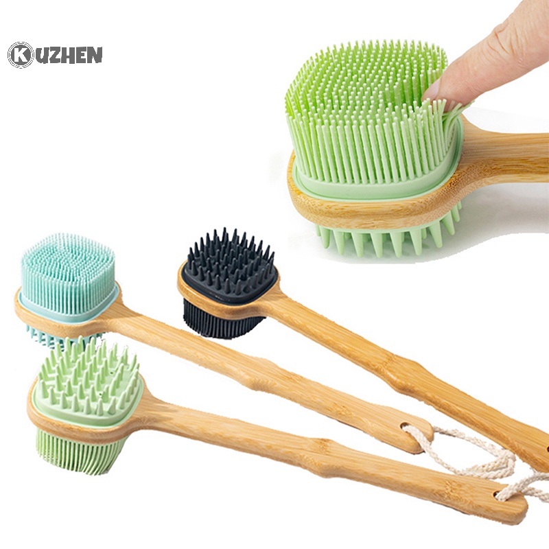 Bàn chải tắm KUZHEN bằng silicon chà lưng tẩy tế bào chết toàn thân