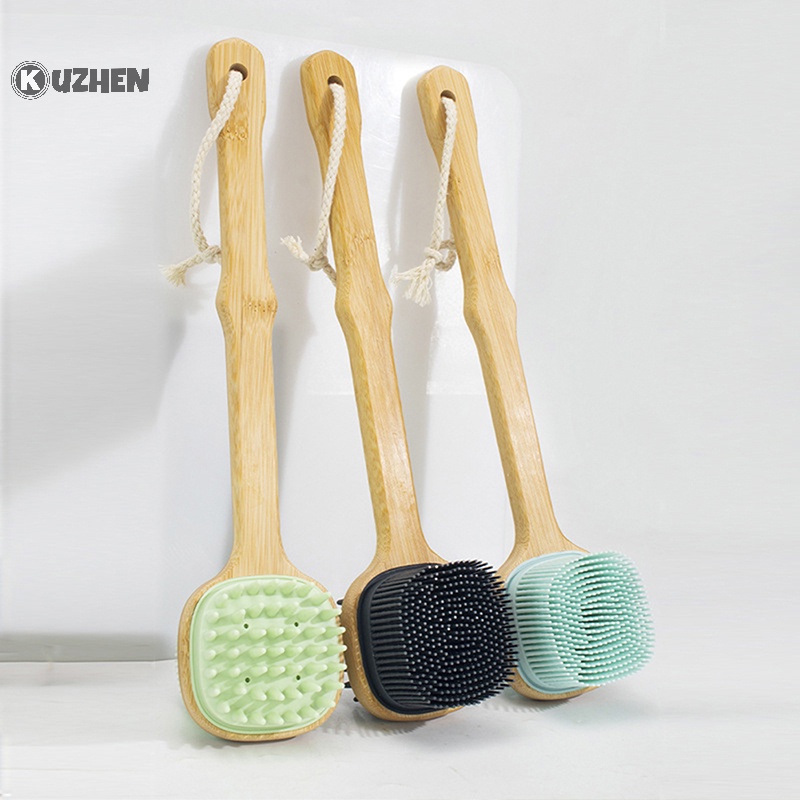 Bàn chải tắm KUZHEN bằng silicon chà lưng tẩy tế bào chết toàn thân
